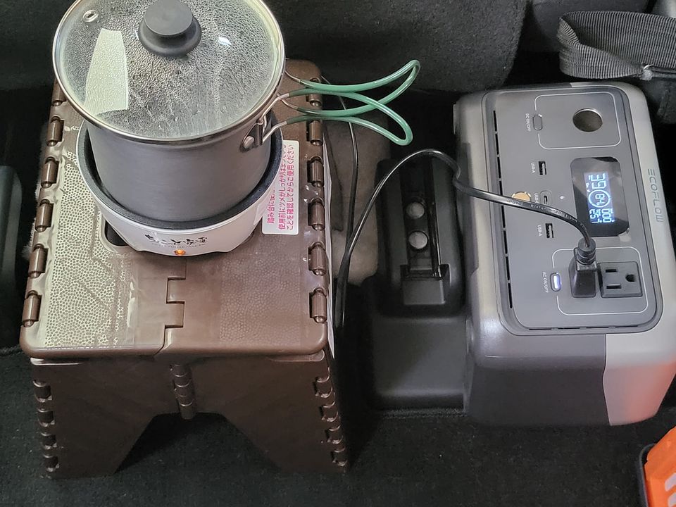 EcoFlow RIVER2】車中泊に備えてポータブル電源を導入。日産サクラの