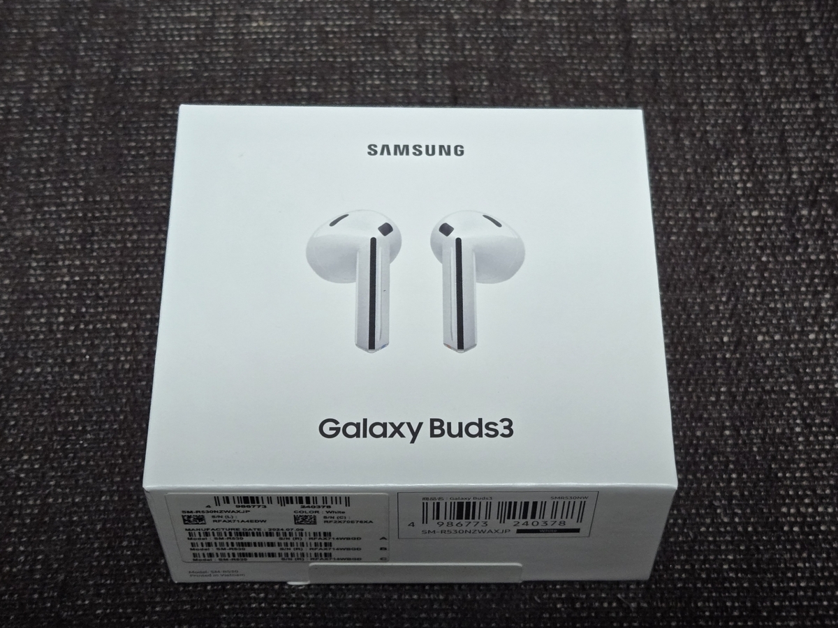 Galaxy Buds3】Galaxy Z Fold6の購入特典が到着。オープン型でも Galaxy Buds3】Galaxy Z Fold6の購入特典が到着。オープン型でも