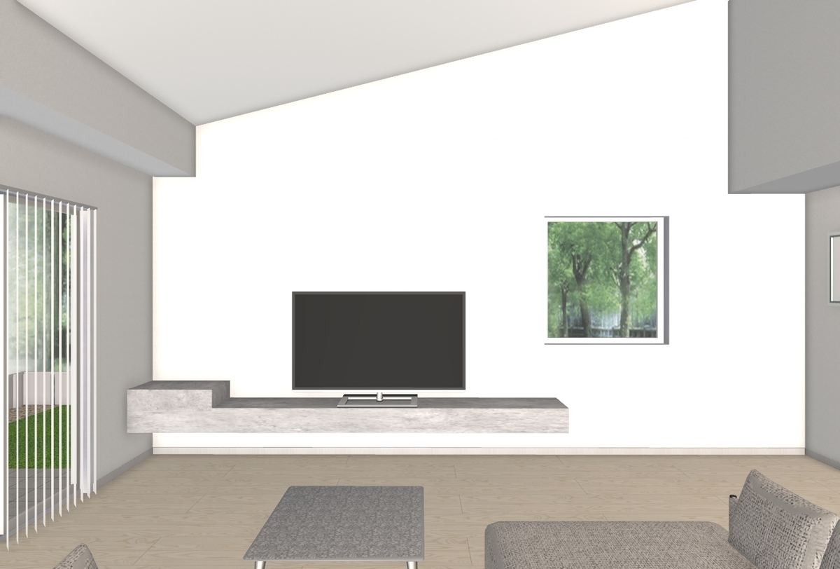 値下げ！！】大型テレビ84型＋テレビ台 新居のテレビサイズ - いつき