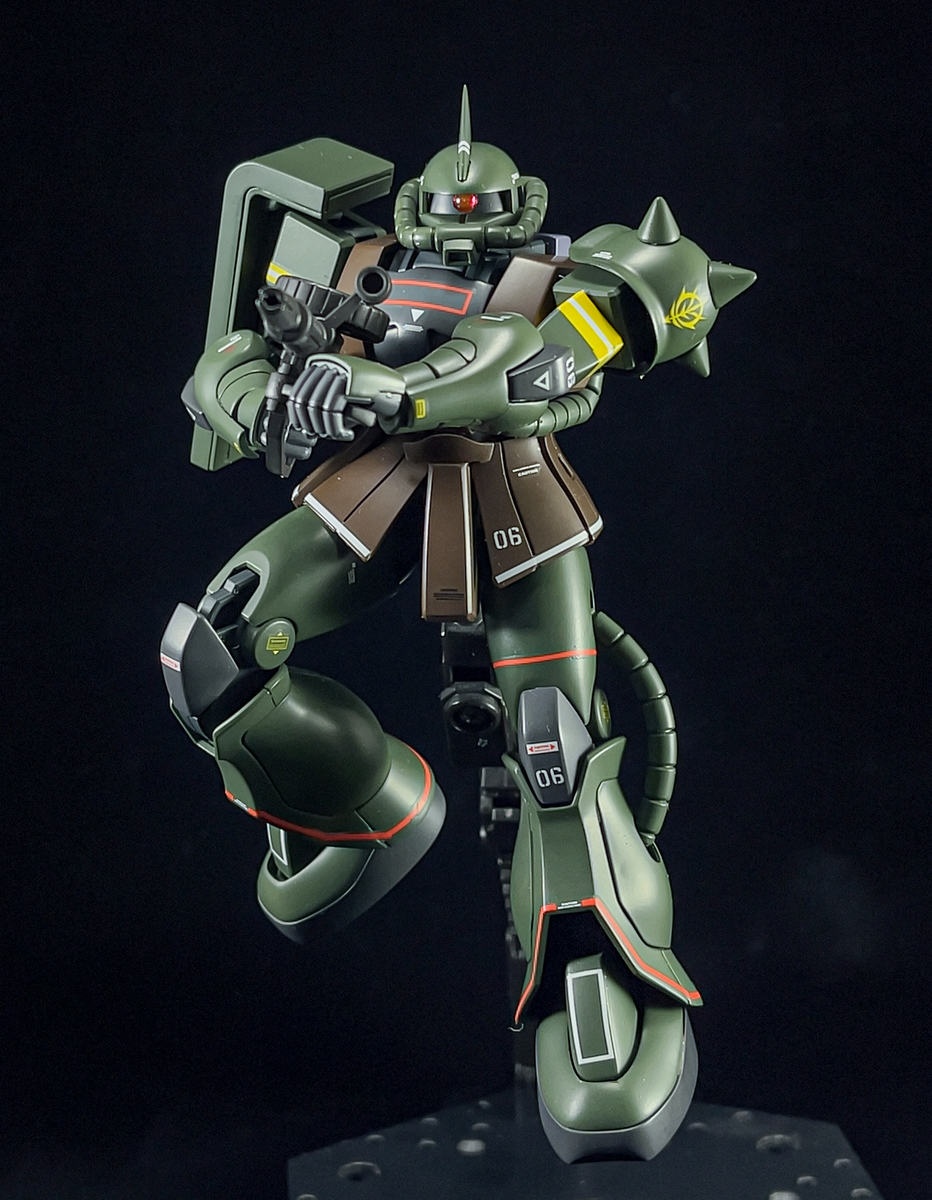 HGUC ザク2 R-2型 リアルタイプカラー 全塗装　完成品 HG ザクⅡ リアルタイプカラー｜HOPIさんのガンプラ作品｜GUNSTA