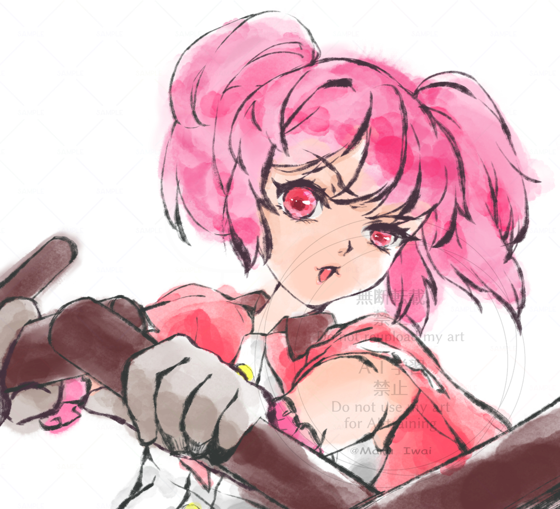 筆絵サザンカ