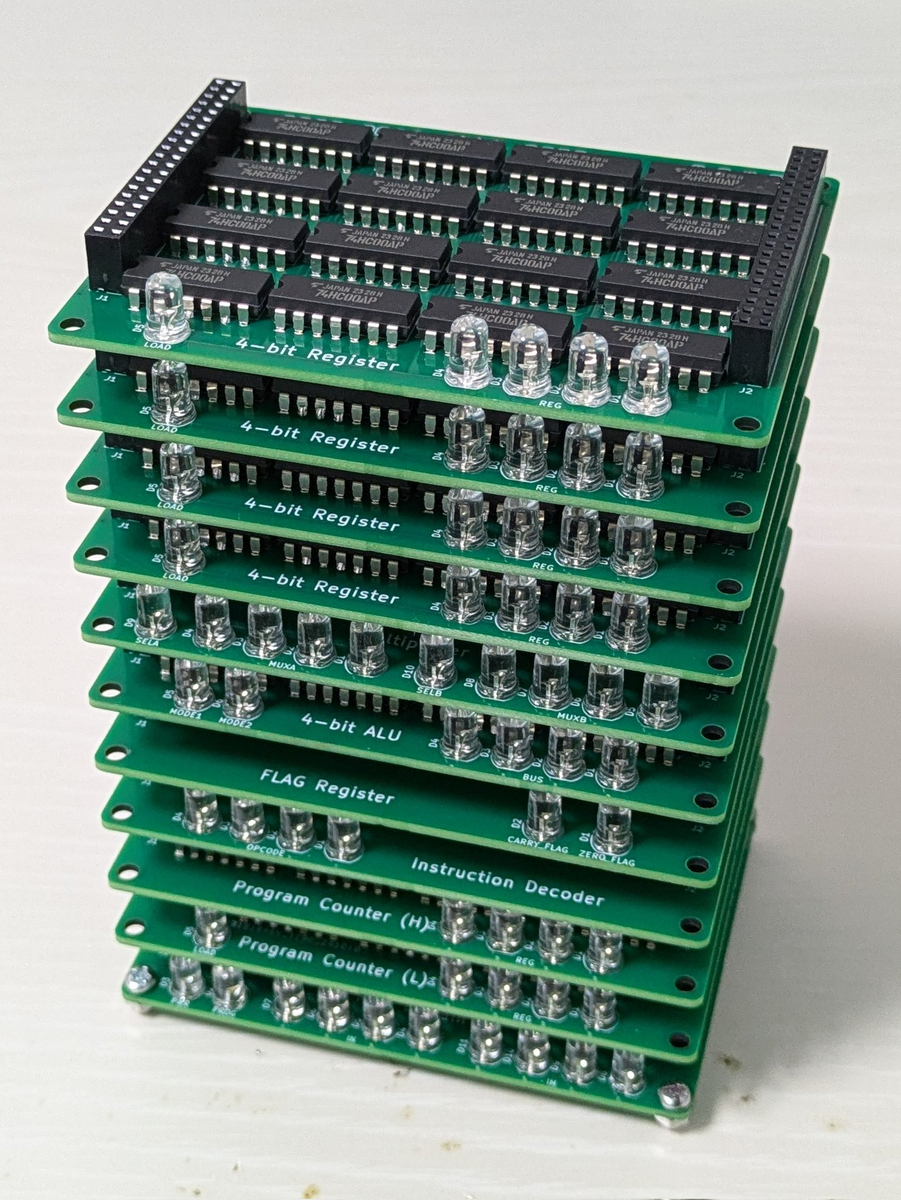 【最安値】 シュタインズ・ゲート　セル基盤のみ 動作確認済み ほぼNANDだけで作る4bit自作CPU - 岩の製作記