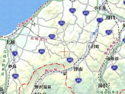 ほくほく線（北越急行） 路線図 （ちずまる）