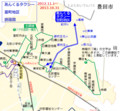 あんくるタクシー 里町地区 路線図