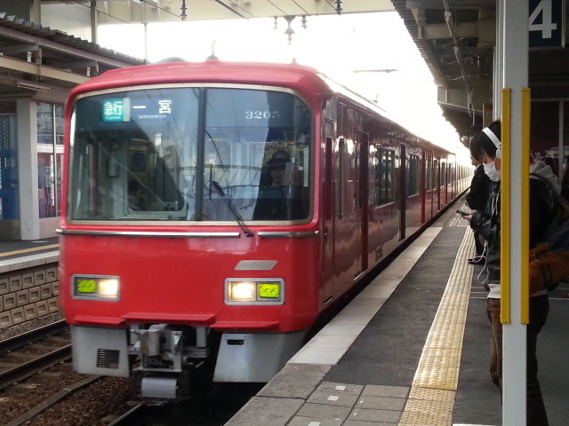 20140113 08.07.18 新安城 名鉄一宮 いき 急行