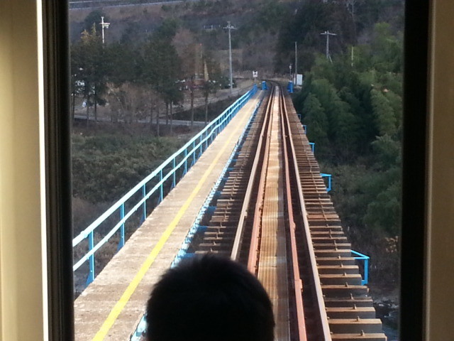 20140113 10.41.05 八坂－みなみ子宝温泉間 鉄橋