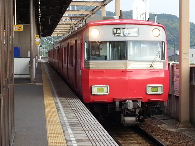 20160705_170559 本宿 - 東岡崎いきふつう（6504鉄仮面4両編成）