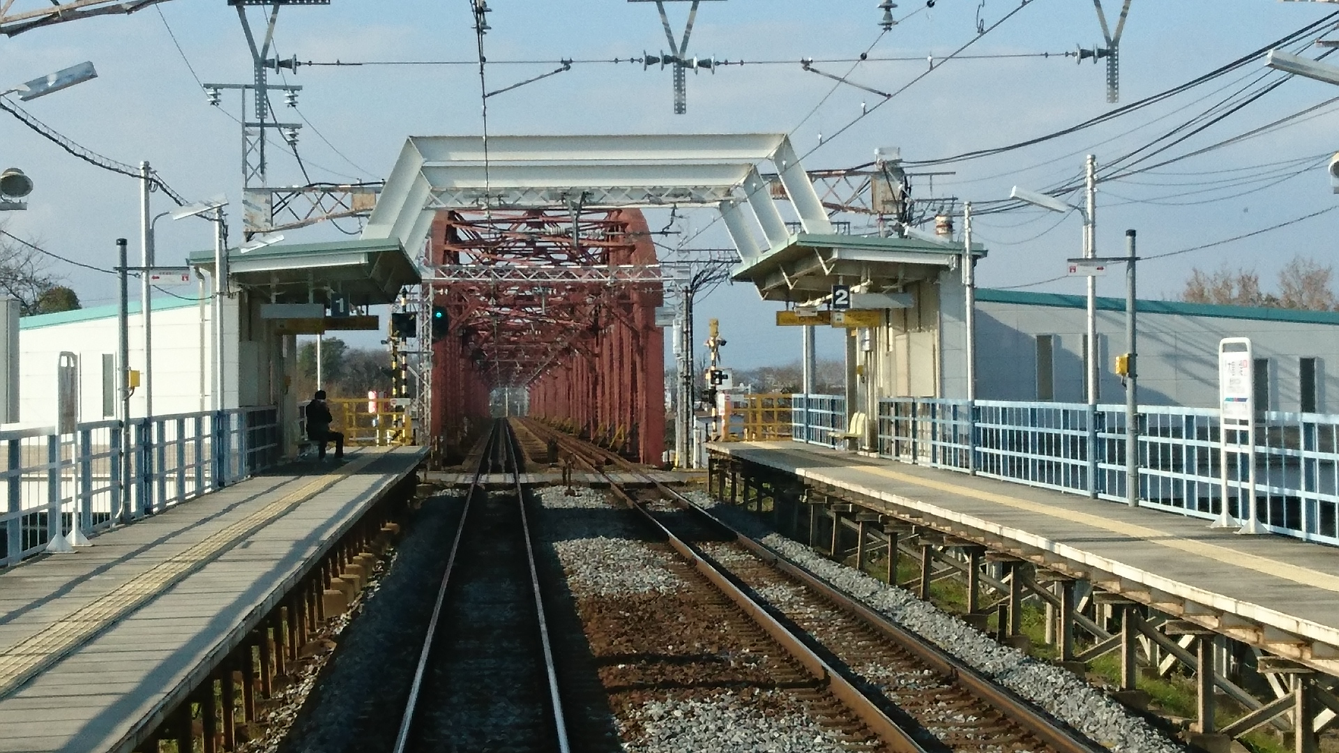 2017.1.3 岐阜まで (26) 岐阜いき特急 - 木曽川堤 1920-1080