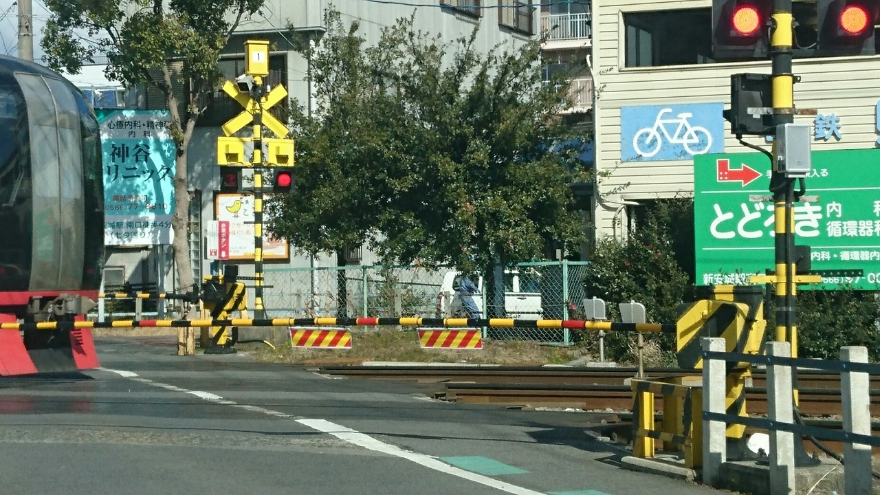 2017.2.10 名古屋本線 (4) しんあんじょう1号ふみきり - あがり電車 1280-720