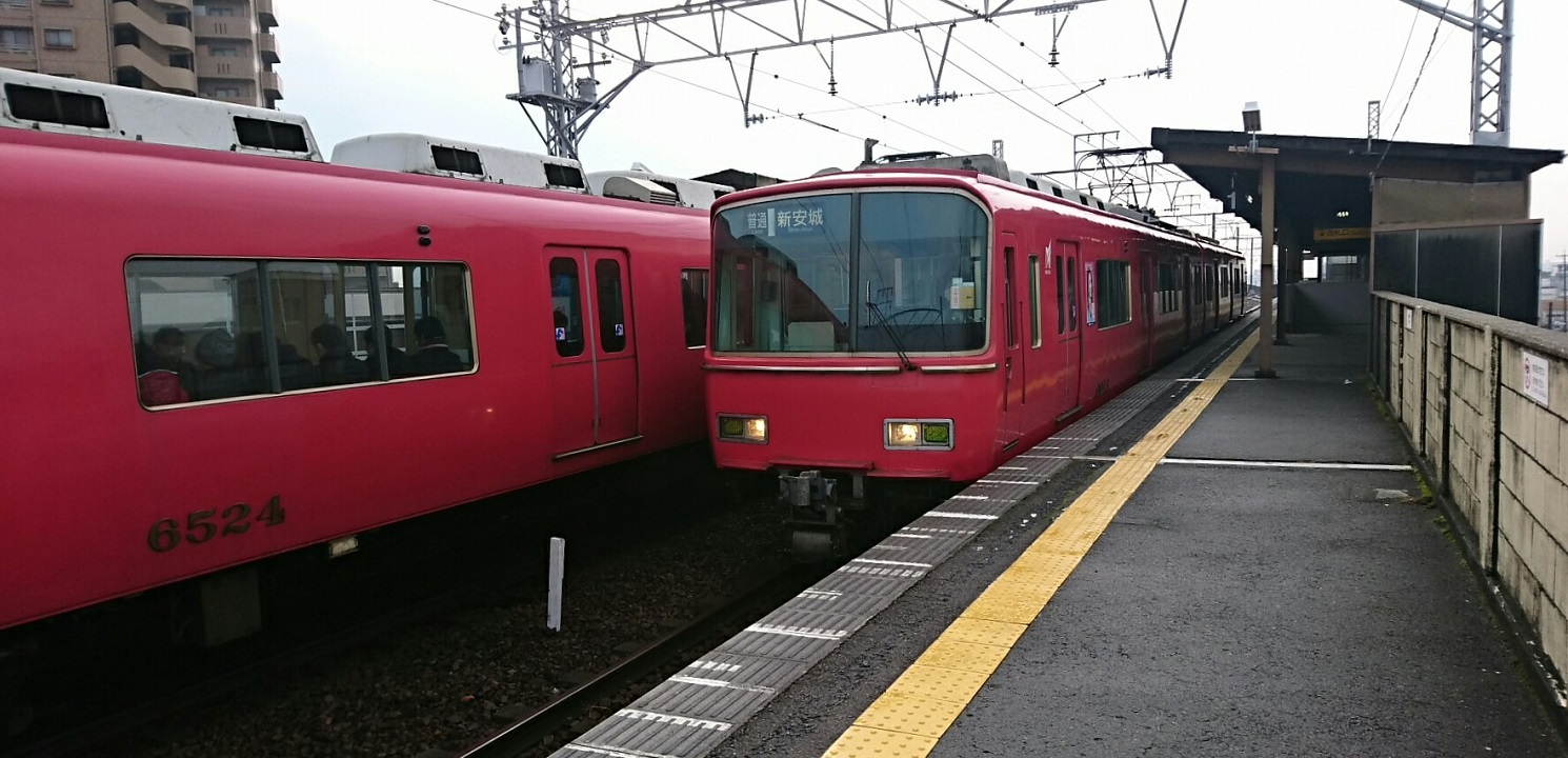 名鉄系統板　碧南　弥富 中期車最古参編成！名鉄6000系 6020F (延命工事編成 普通碧南