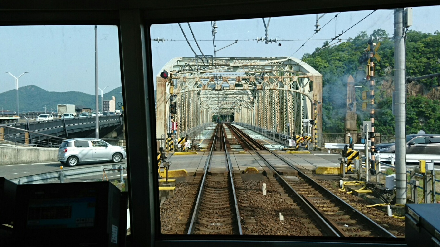 2018.5.16 美濃市 (14) 犬山経由岐阜いき急行 - 木曽川鉄橋 1850-1040