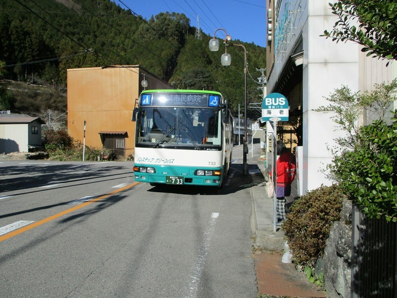 2018.12.14 (167) 海老バス停 - 新城市民病院いきバス 2000-1500