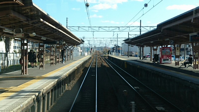 2019.1.18 (10) 東岡崎いきふつう - 矢作橋 1850-1040