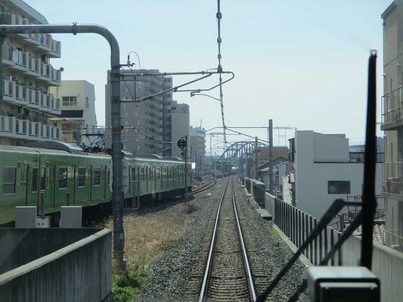 2019.3.18 (143) 新大阪いきふつう - JR河内永和（うしろむき） 1600-1200