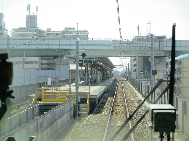 2019.3.18 (147) 新大阪いきふつう - 高井田中央（うしろむき） 1600-1200