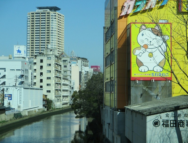 2019.3.20 (14) 三軒家いきバス - 堀川をわたる 1980-1500