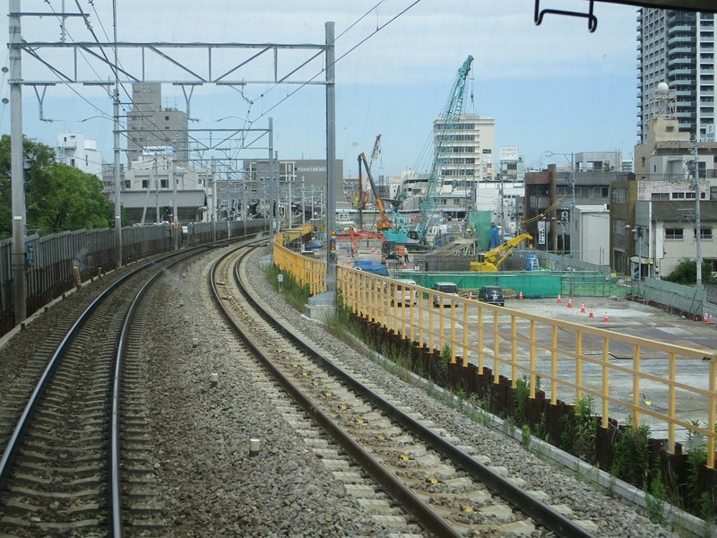 2019.5.29 (6) 一宮いき急行 - 知立てまえ（高架工事） 1600-1200