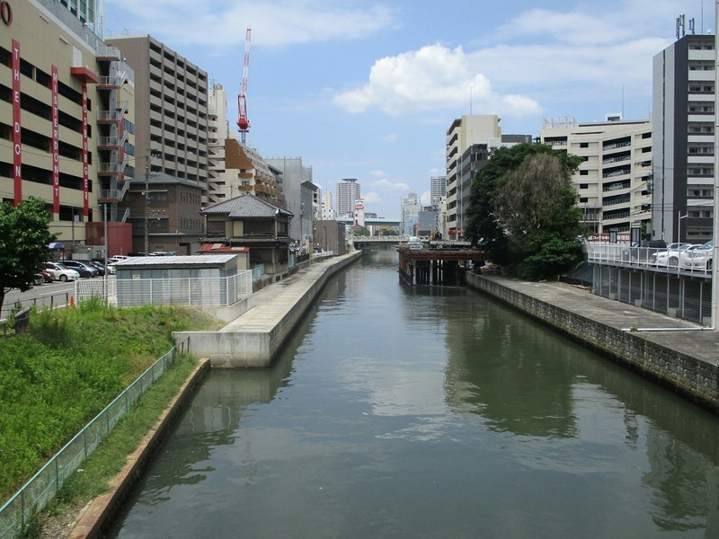 2019.6.11 (45) 堀川 - 日置橋からかわかみをみる 2000-1500