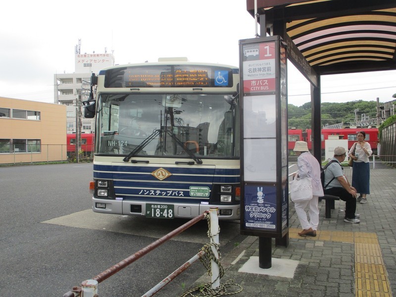 2019.7.9 (2) 名鉄神宮前バス停 - 名古屋駅いきバス 1600-1200