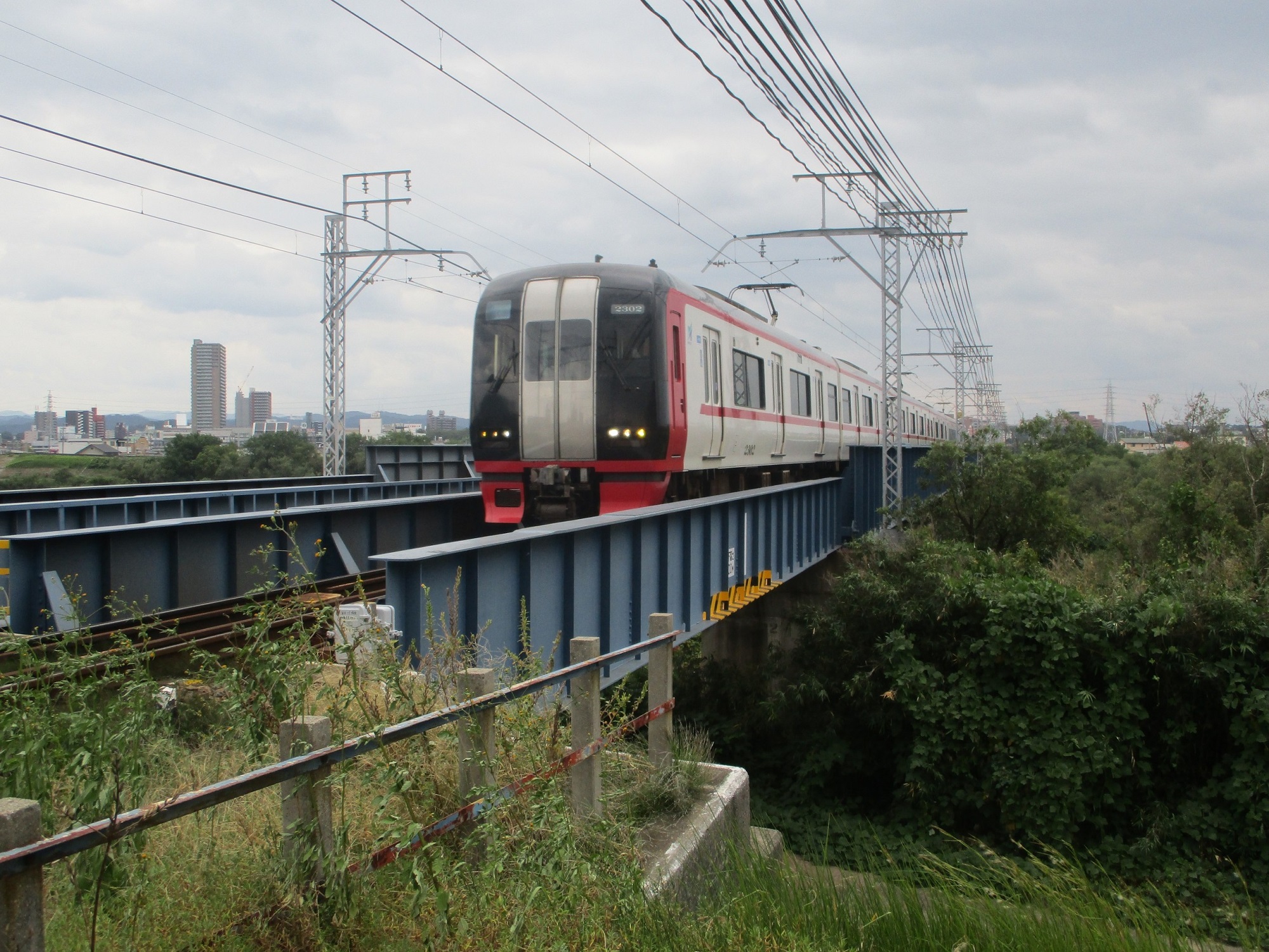 2019.10.3 (39) 名古屋本線矢作川鉄橋 - 新鵜沼いき快速特急 2000-1500