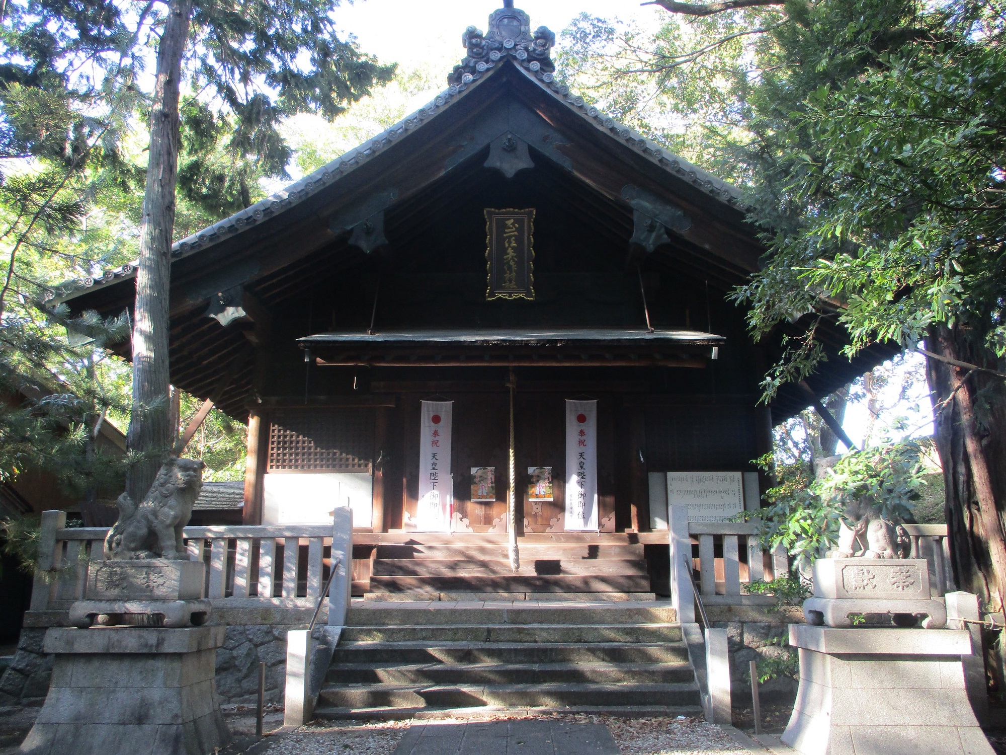 2019.10.15 (24) 矢作神社 - 拝殿 2000-1500