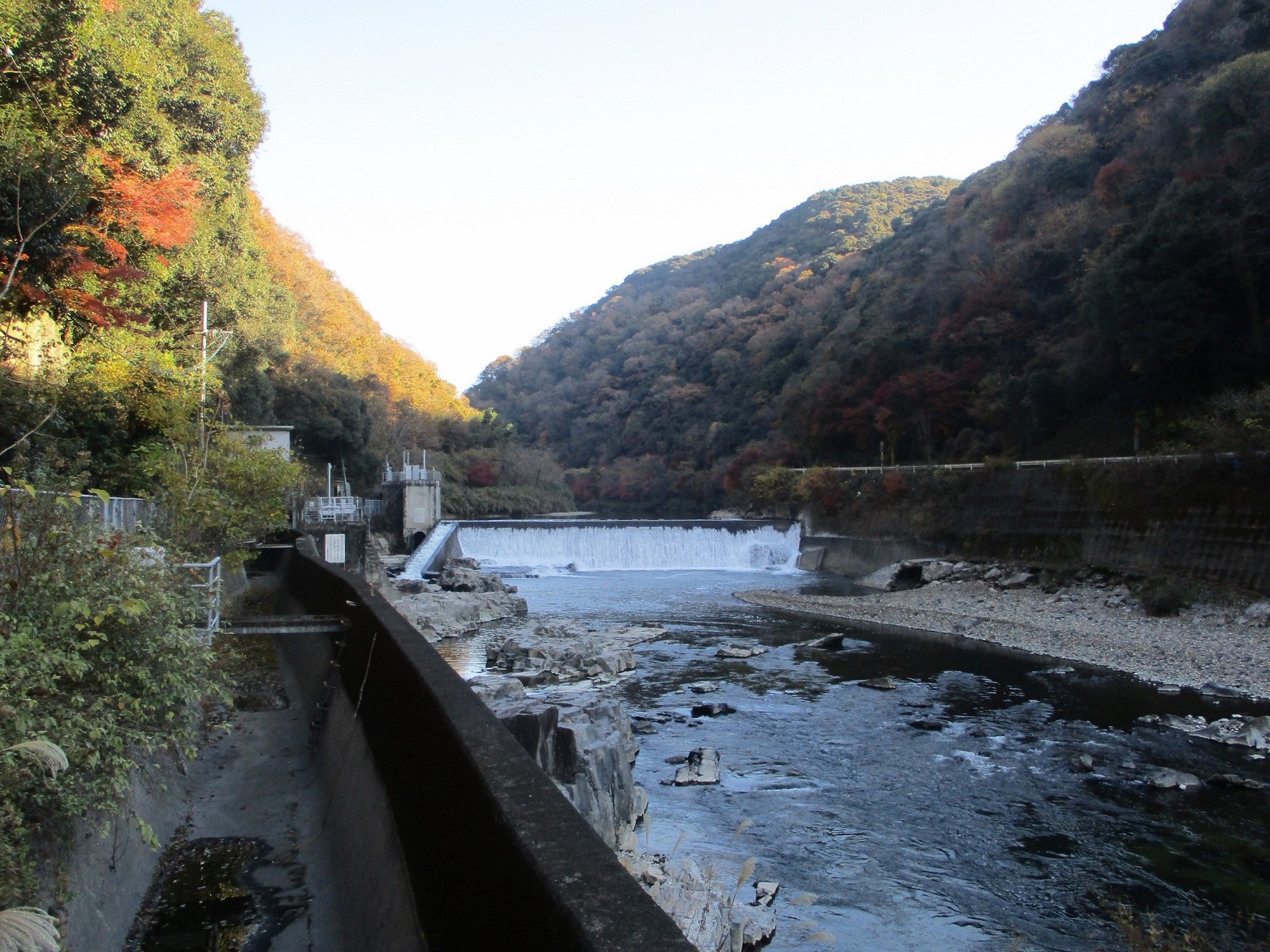2019.12.1 (33) 定光寺 - 庄内川（玉野堰堤） 2000-1500