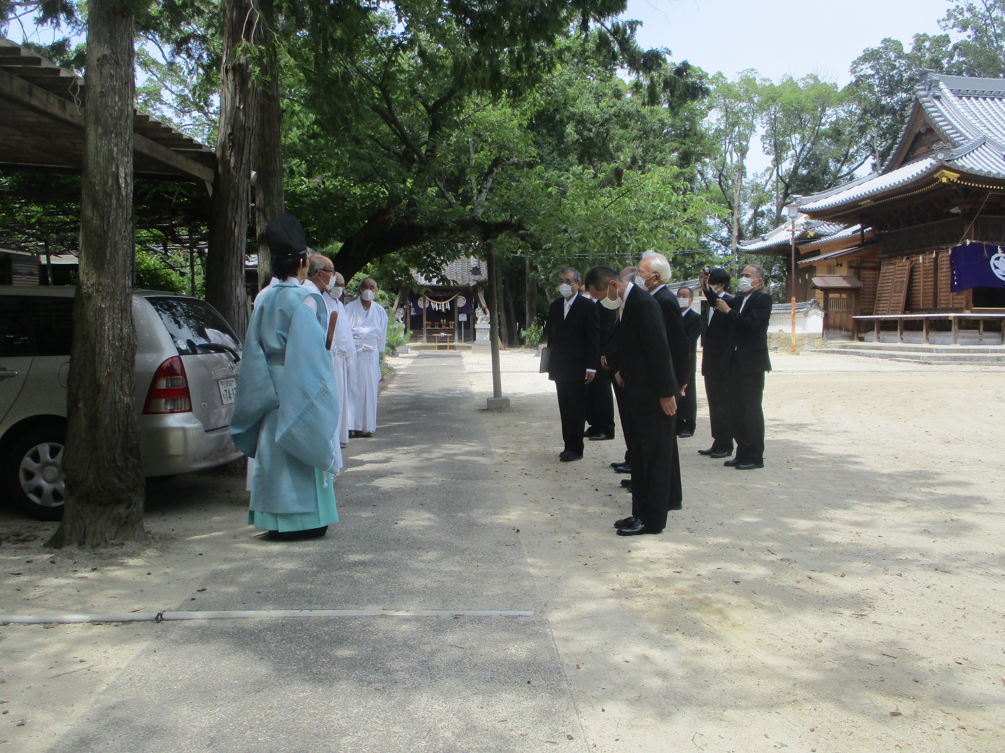 2020.6.27 (33) 古井神社末社修復事業起工式 - 終了 2000-1500