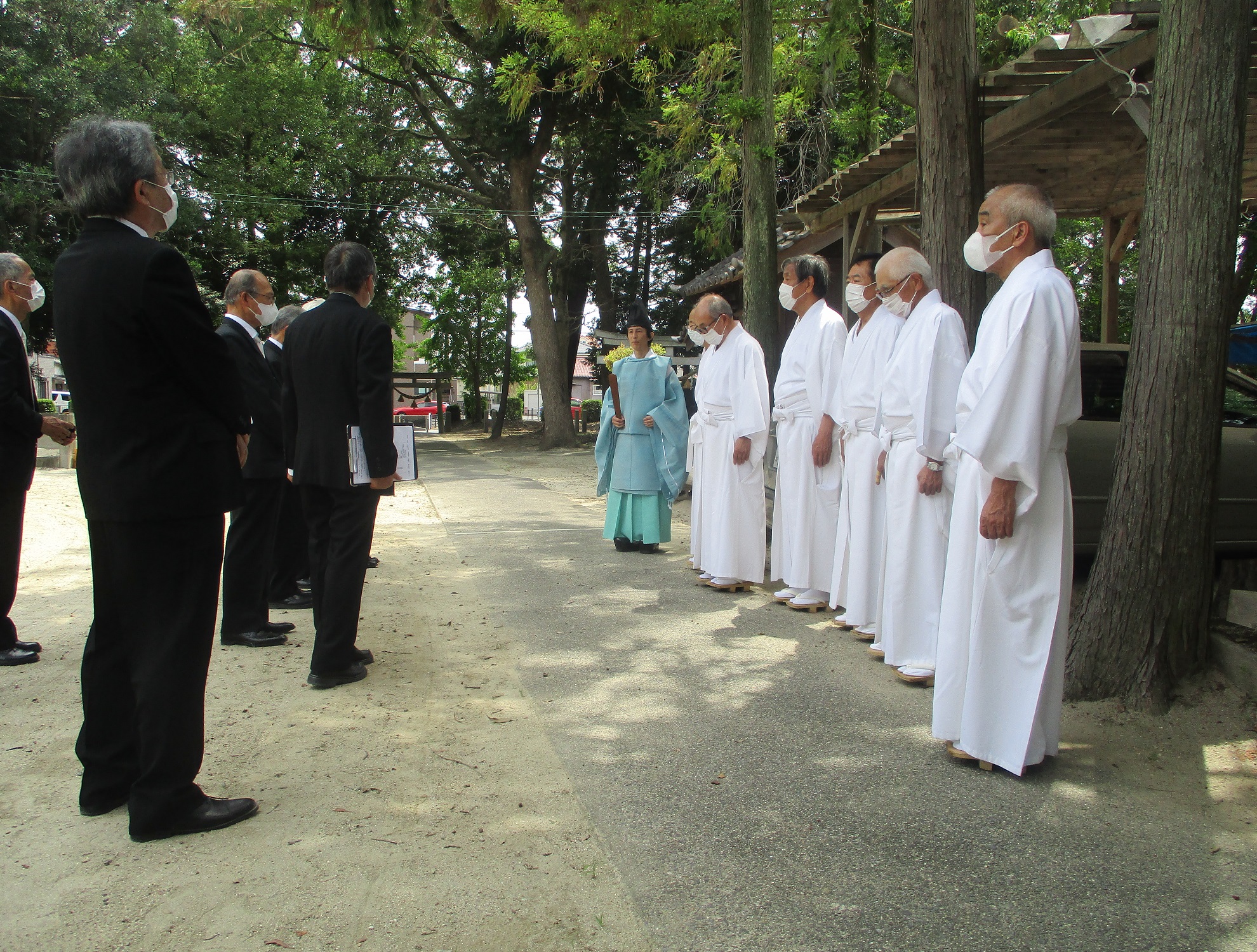 2020.6.27 (34) 古井神社末社修復事業起工式 - 終了 1980-1500