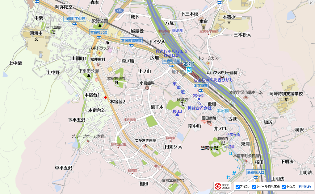 2021.2.16 本宿の地図 1020-630