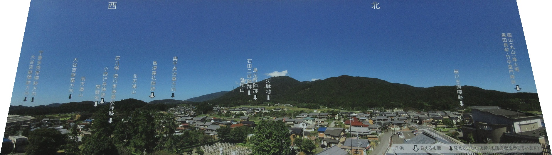 2021.6.10 (60-1) 記念館展望室 - 西北説明図 1880-530