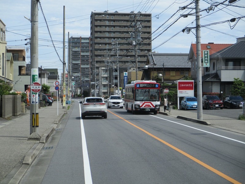 2021.6.20 (8) しんあんじょういきバス - 今池町バス停（デンパークいきバス） 1600-1200