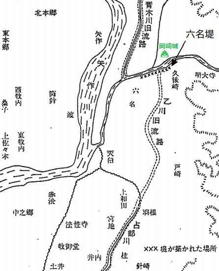 図3)乙川の旧流路 445-550