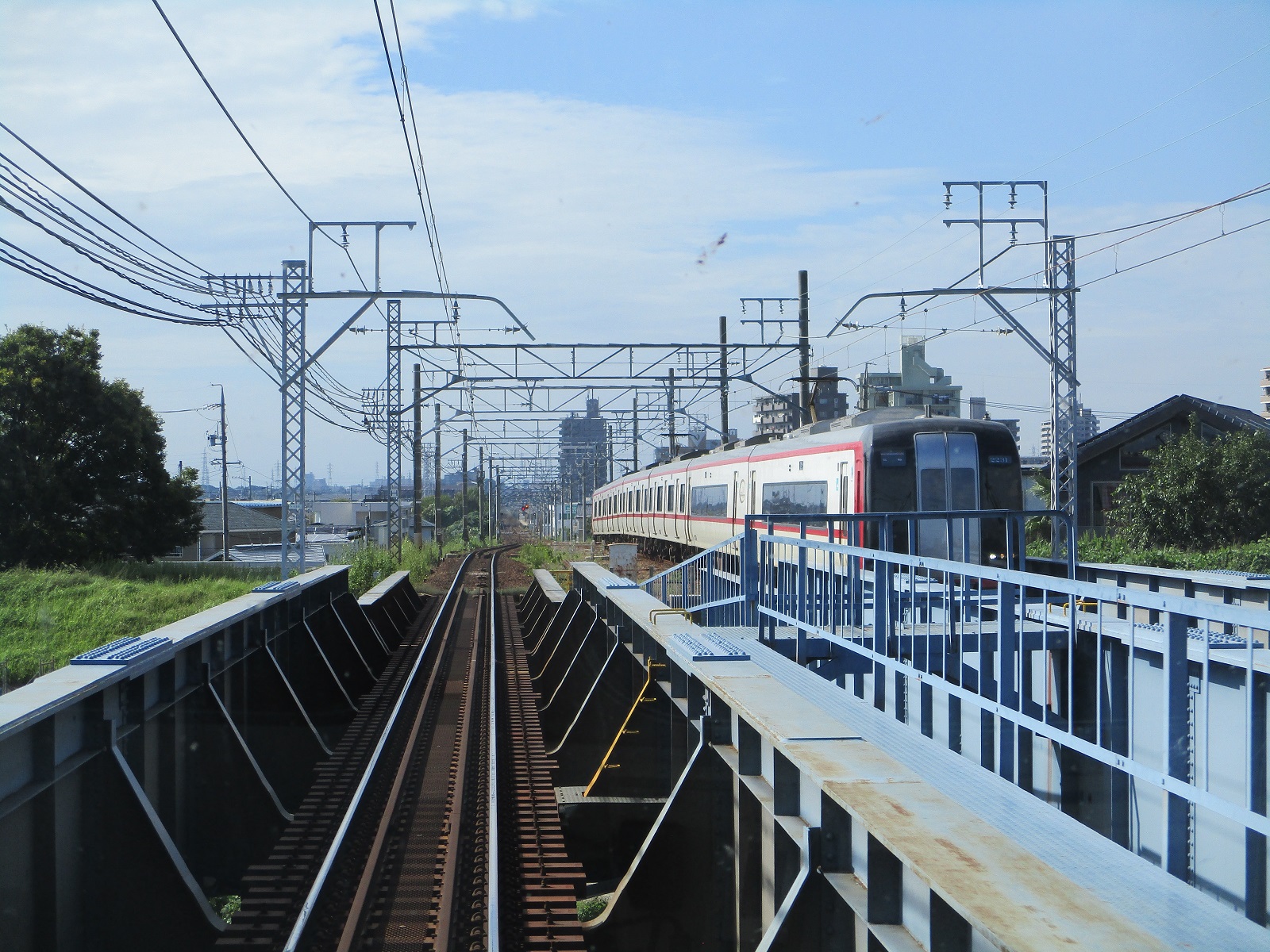 2021.9.28 (27) 岩倉いきふつう - 矢作川鉄橋(豊橋いき快速特急) 1600-1200