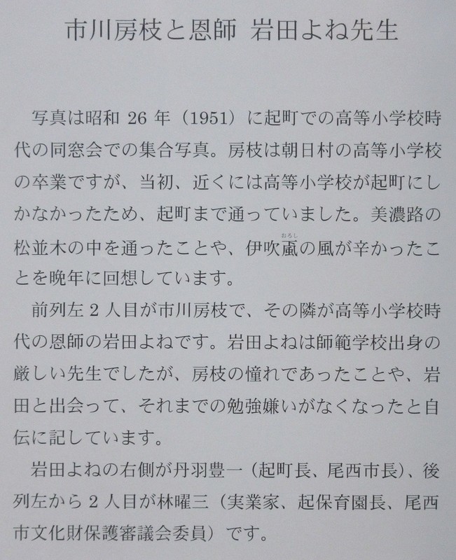 2021.11.11 (62) 尾西歴史民俗資料館 - 市川房枝と岩田よね先生 830-1020