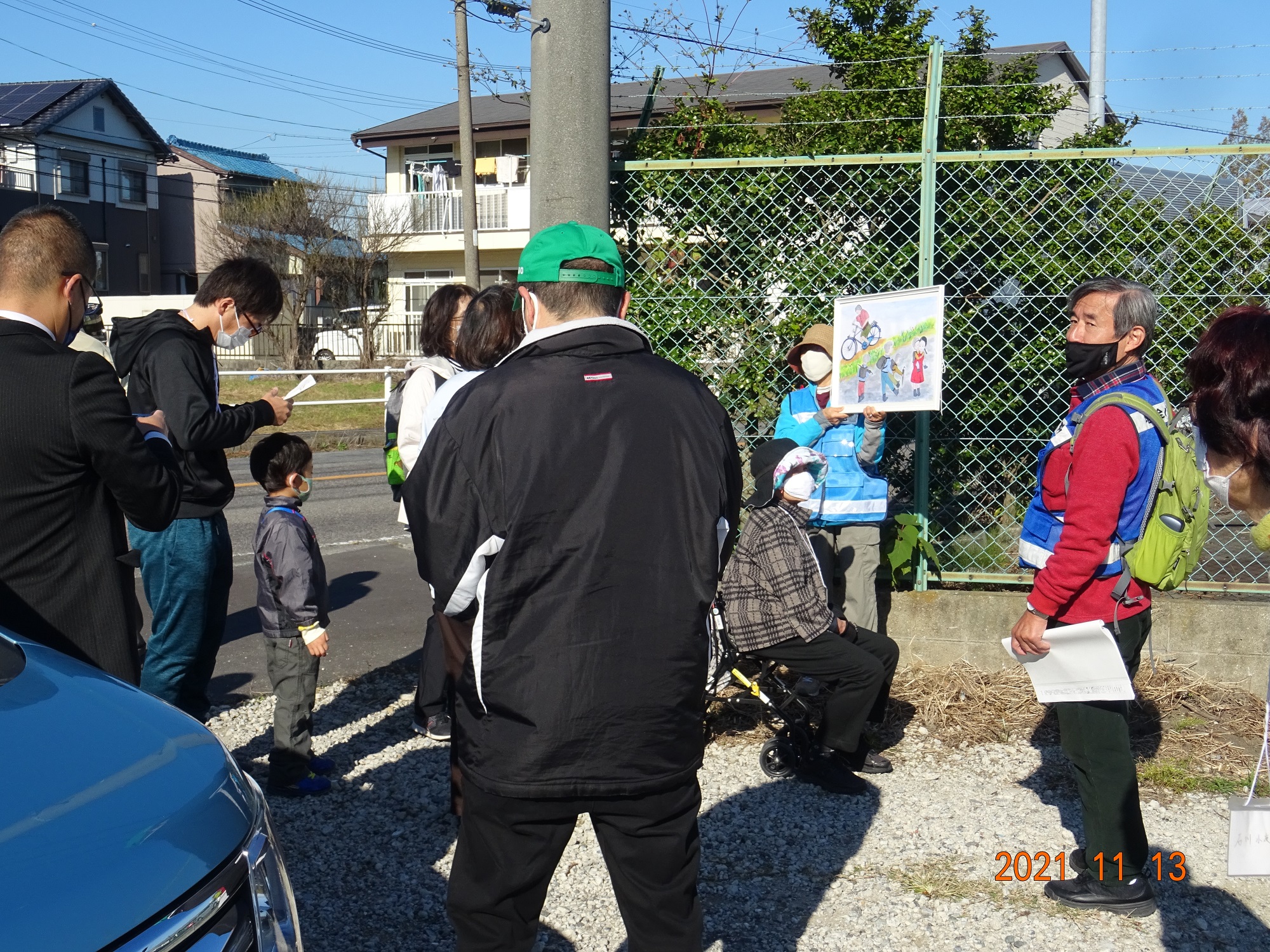 2021.11.13 古井歴史めぐり (7) 冠水した通学路 2000-1500