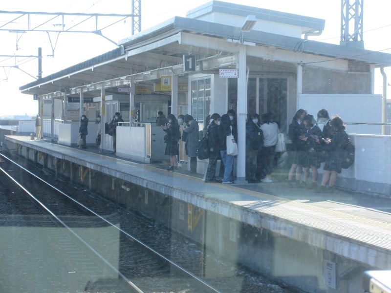 2022.1.28 (21) 西尾いきふつう - みなみあんじょう（1番のりば） 1600-1200