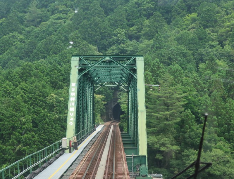 2022.6.21 (62) 富山いきワイドビューひだ - 第3飛騨川鉄橋 1930-1480