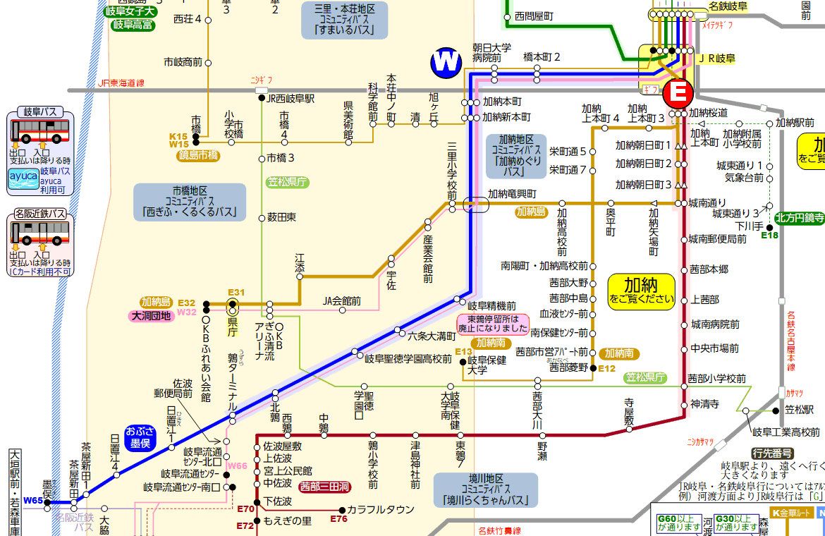2022.12.12 岐阜バスおぶさ墨俣線路線図 1170-760