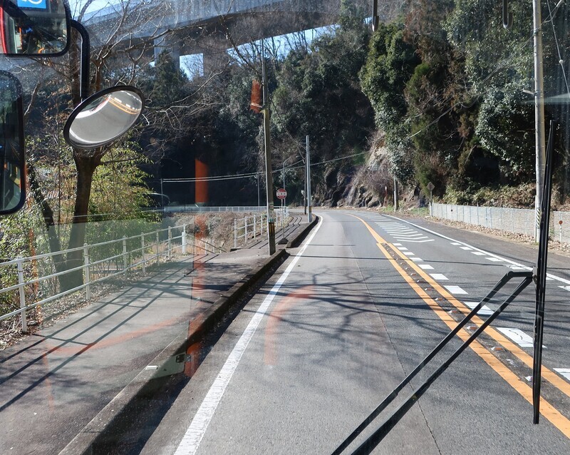 2023.2.28 (43) 川向いきバス - 上宮石バス停 1480-1180