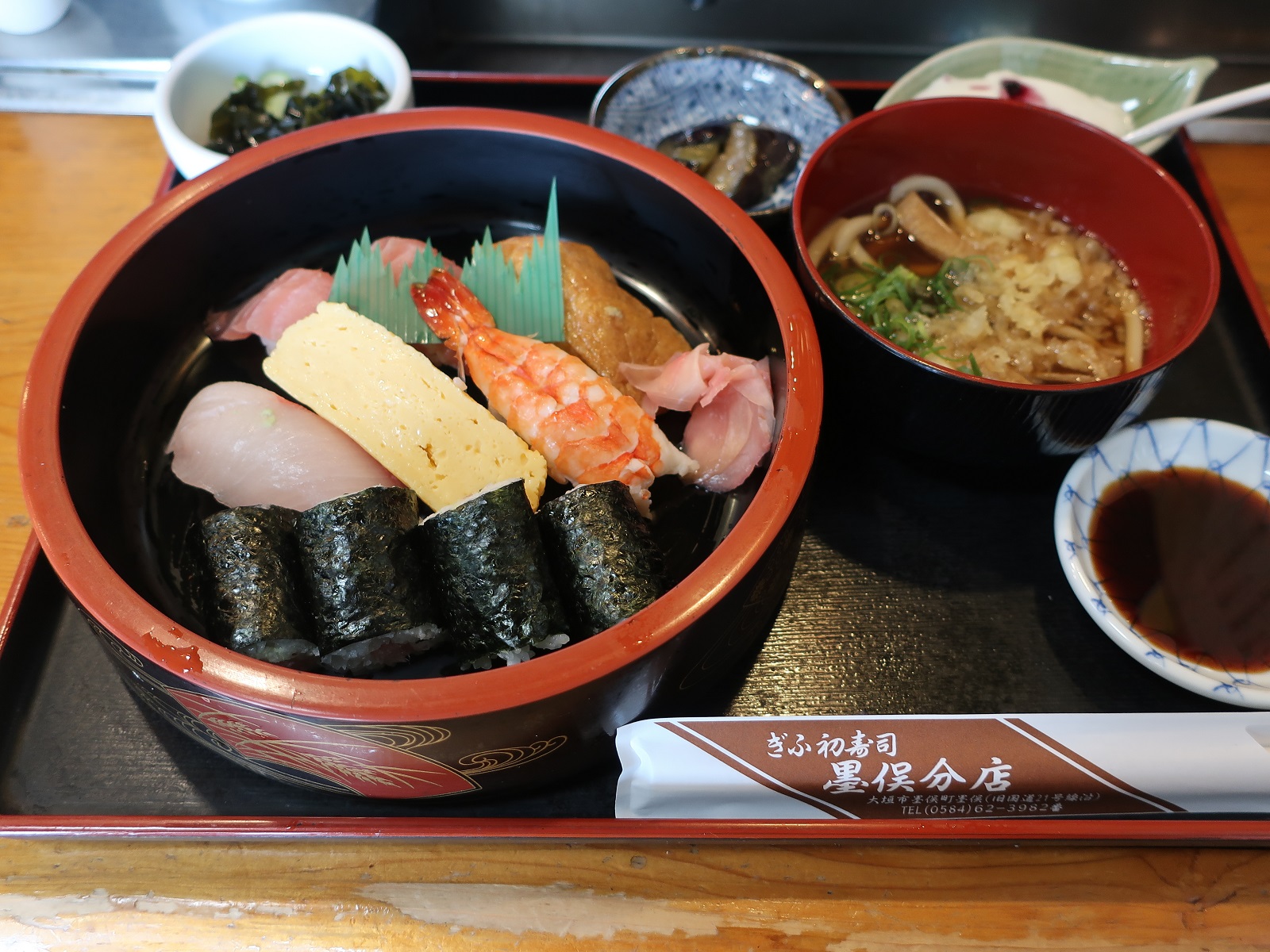 2023.8.17 (1) ぎふ初寿司墨俣分店 - Aランチ 1600-1200