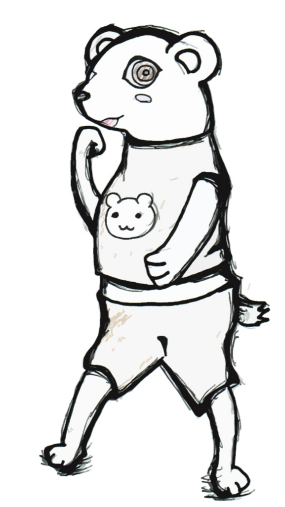 シロクマのイラスト