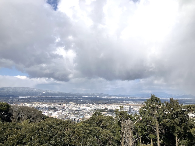 吉見嶽城跡からの景色