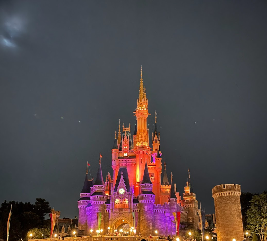 ディズニー リゾートライト付き　オブジェ　記念　照明　ガラス　シンデレラ城 ディズニー リゾートライト付き オブジェ 記念 照明 ガラス