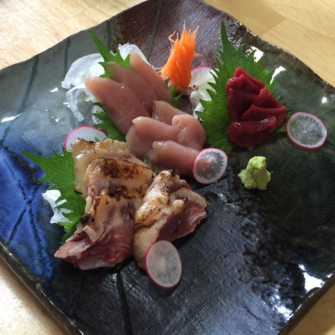 ホロホロ鳥の三種盛り@川栄