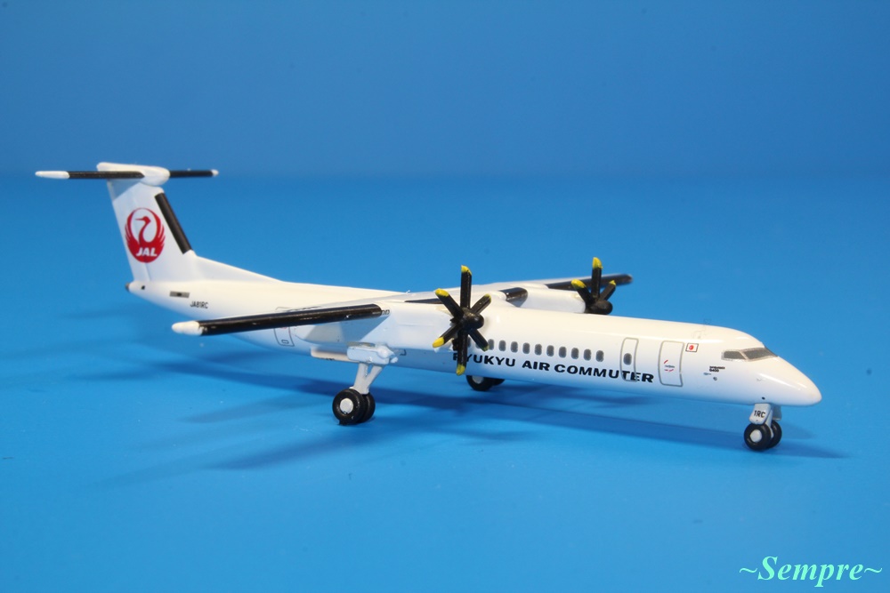 デアゴスティーニ JAC/RAC DHC8-Q400 JA81RC/JA841C 1/400スケール JAL