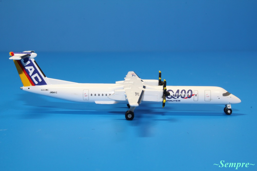 デアゴスティーニ JAC/RAC DHC8-Q400 JA81RC/JA841C 1/400スケール JAL