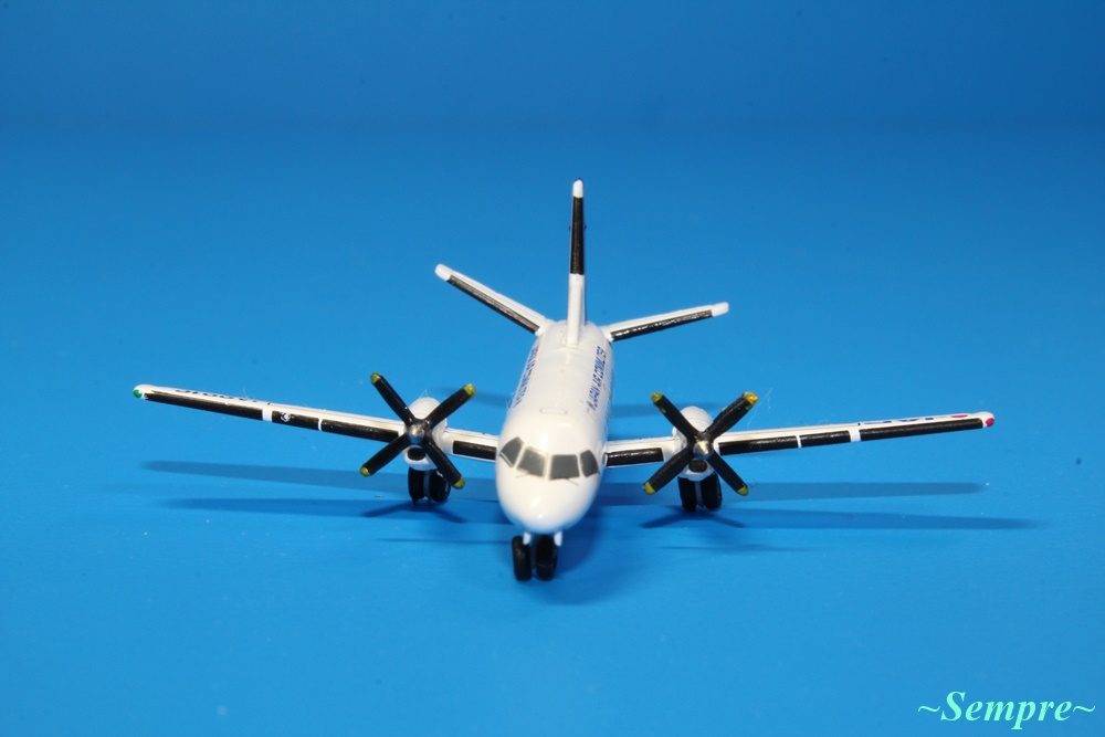 デアゴスティーニ JAC SAAB 340B JA001C 1/400スケール レインボー
