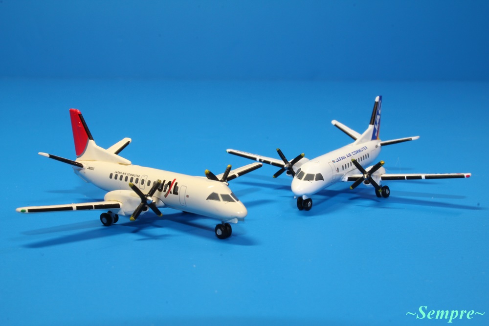 激レア 1/400 JAL SAAB 340B 特別塗装 JCwings デアゴスティーニ JAC SAAB 340B JA001C 1/400スケール レインボー