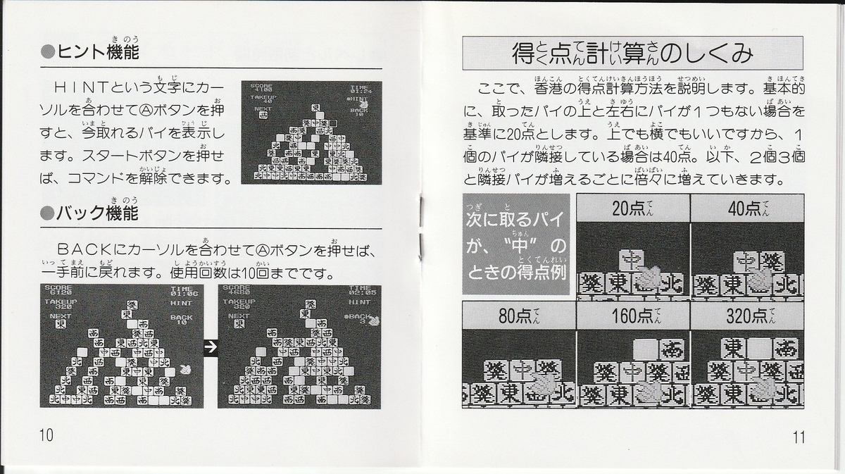 香港』1990年／ディスクシステム - レトロゲームの説明書保管庫