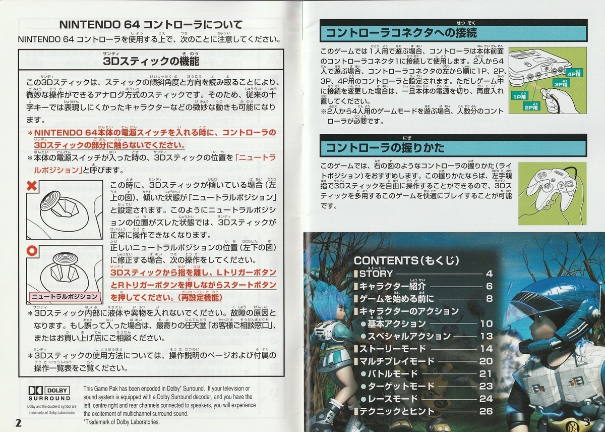 スターツインズ』1999年／ニンテンドウ64 - レトロゲームの説明書保管庫